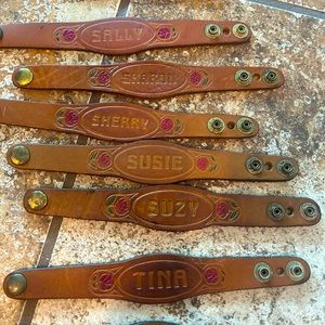 70’s Leather Name Bands